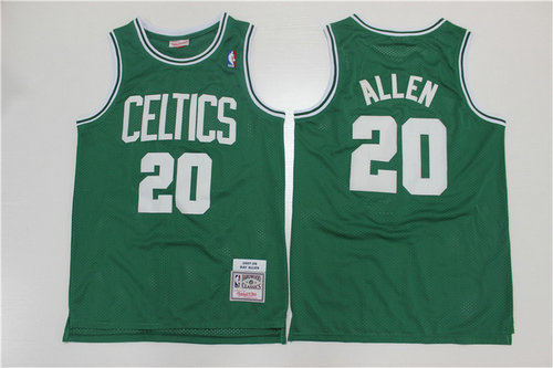 Camiseta ALLEN 20 Boston Celtics Edición retro 2007-2008 Verde Hombre