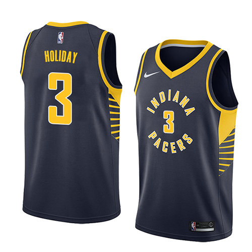Camiseta Aaron Holiday 3 Indiana Pacers Icon 2018 Azul Hombre