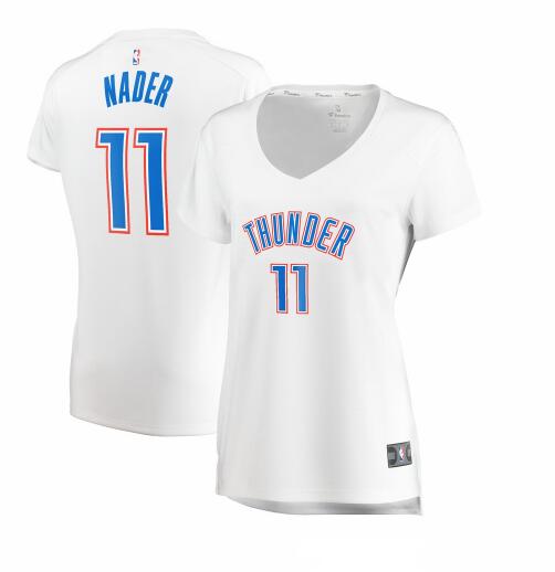 Camiseta Abdel Nader 11 Oklahoma City Thunder association edition Blanco Mujer