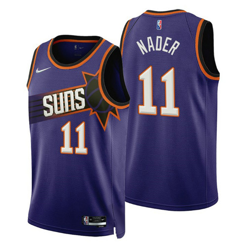 Camiseta Abdel Nader 11 Phoenix Suns 2022-2023 Icon Edition púrpura Hombre