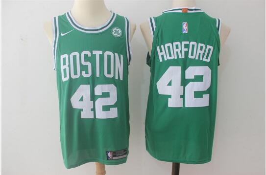 Camiseta Al Horford 42 Boston Celtics Baloncesto Stitched Verde Hombre