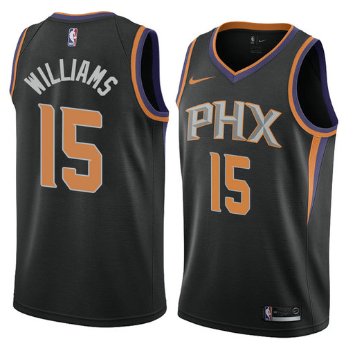 Camiseta Alan Williams 15 Phoenix Suns Statement 2018 Negro Hombre