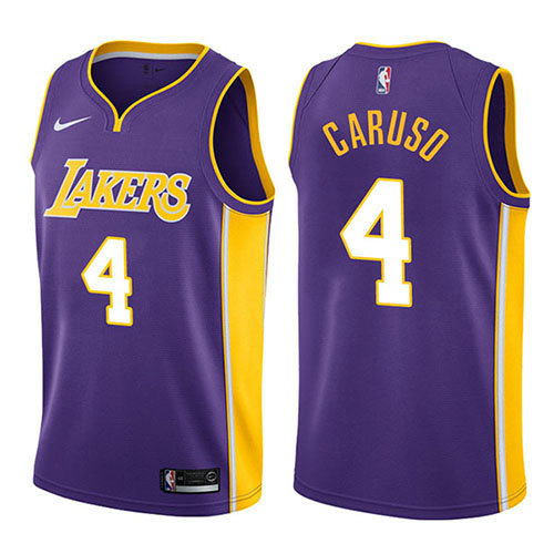 Camiseta Alex Caruso 4 Los Angeles Lakers Statement 2017-18 Púrpura Hombre