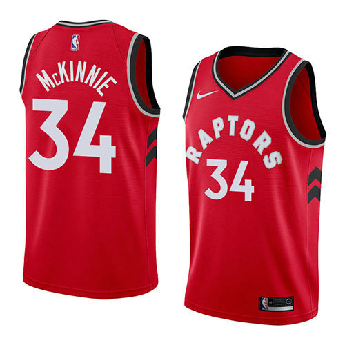 Camiseta Alfonzo Mckinnie 34 Toronto Raptors Icon 2018 Rojo Hombre