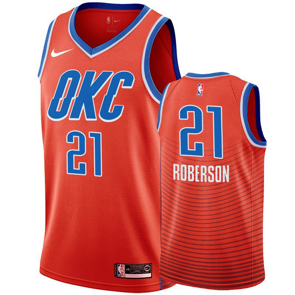 Camiseta Andre Roberson 21 Oklahoma City Thunder 2020-21 Temporada Statement Naranja Hombre