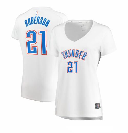 Camiseta Andre Roberson 21 Oklahoma City Thunder association edition Blanco Mujer
