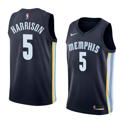 Camiseta Andrew Harrison 5 Memphis Grizzlies Icon 2018 Azul Hombre