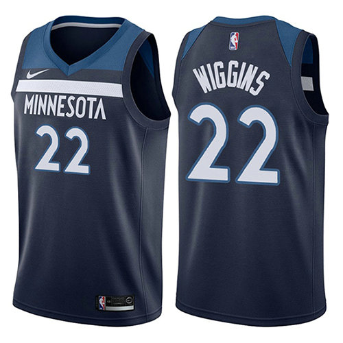 Camiseta Andrew Wiggins 22 Minnesota Timberwolves 2017-18 Azul Hombre