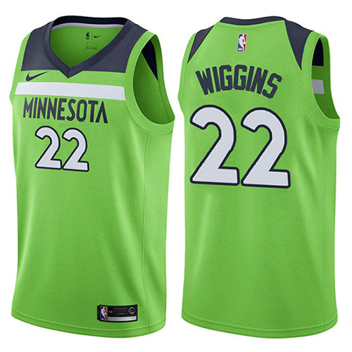 Camiseta Andrew Wiggins 22 Minnesota Timberwolves Statement 2017-18 Verde Hombre