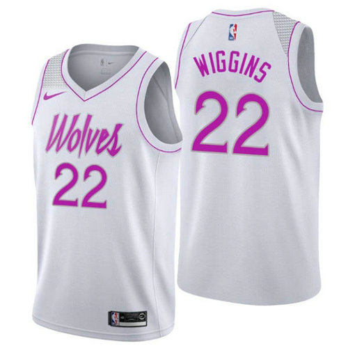 Camiseta Andrew Wiggins 22 Minnesota Timberwolves earned 2019 blanca Hombre