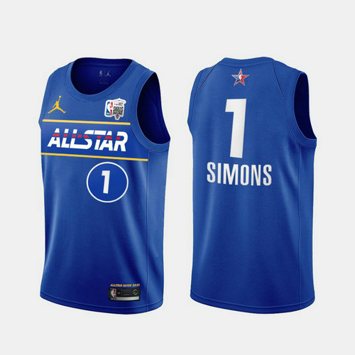 Camiseta Anfernee Simons 1 All Star 2021 azul Hombre
