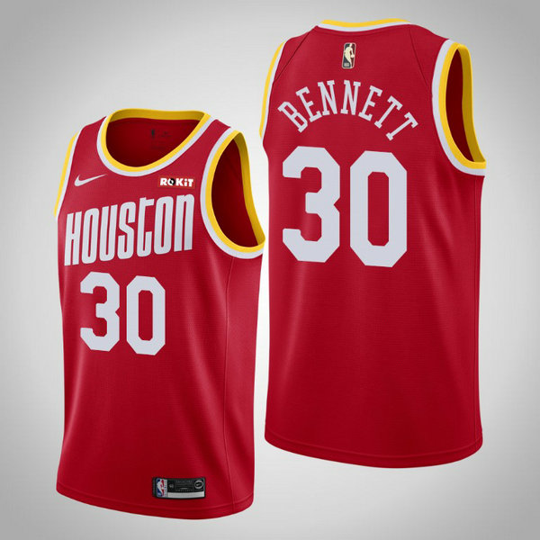 Camiseta Anthony Bennett 30 Houston Rockets 2020-21 Temporada Statement Rojo Hombre