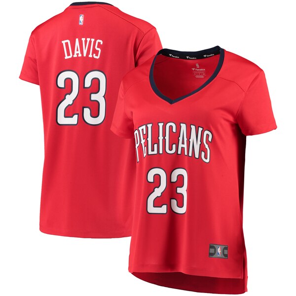 Camiseta Anthony Davis 23 New Orleans Pelicans statement edition Rojo Mujer