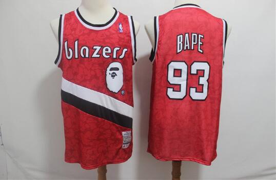Camiseta BIG APE Jointly 93 Portland Trail Blazers Baloncesto rojo Hombre