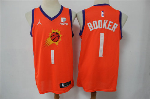 Camiseta BOOKER 1 Phoenix Suns versión fan naranja Hombre