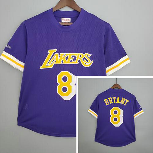 Camiseta BRYANT 8 Los Angeles Lakers Retro Púrpura Hombre