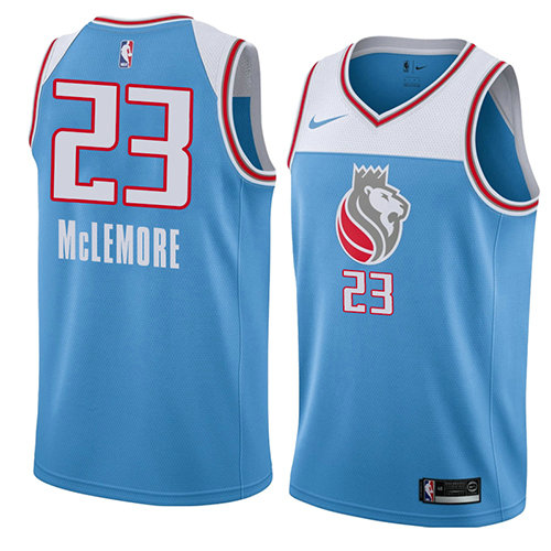 Camiseta Ben McLemore 23 Sacramento Kings Ciudad 2018 Azul Hombre