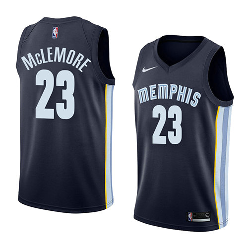 Camiseta Ben Mclemore 23 Memphis Grizzlies Icon 2018 Azul Hombre