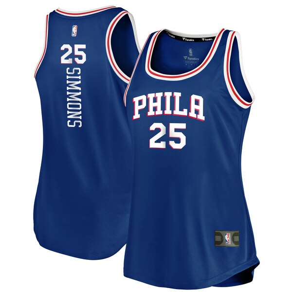 Camiseta Ben Simmons 25 Philadelphia 76ers icon edition Azul Mujer
