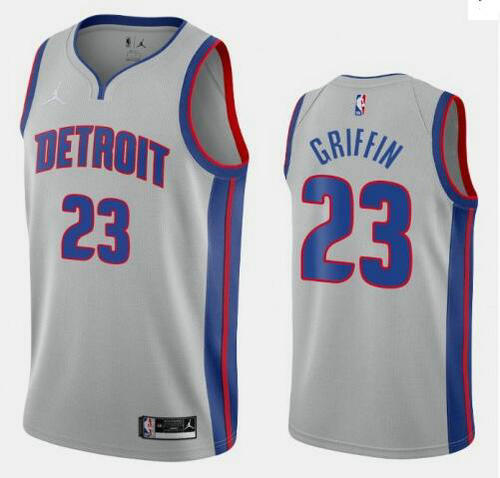 Camiseta Blake Griffin 23 Detroit Pistons 2020-21 Statement Edition Swingman gris Hombre