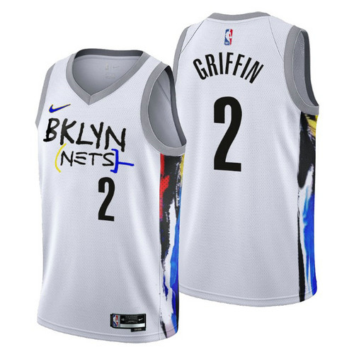 Camiseta Blake Griffin 2 Brooklyn Nets 2022-2023 City Edition blanco Hombre