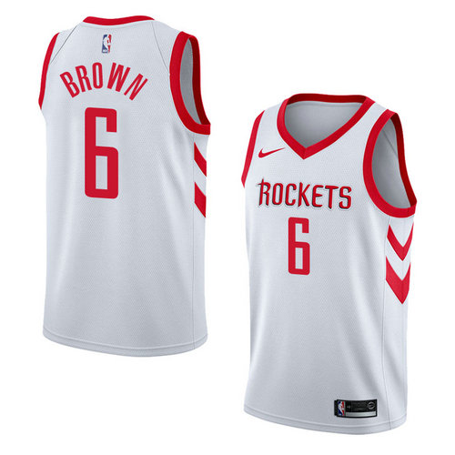 Camiseta Bobby Marron 6 Houston Rockets Association 2018 Blanco Hombre