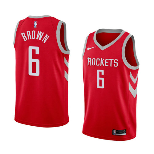 Camiseta Bobby Marron 6 Houston Rockets Icon 2018 Rojo Hombre