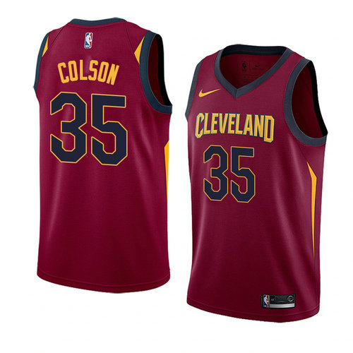 Camiseta Bonzie Colson 35 Cleveland Cavaliers Icon 2018 Rojo Hombre