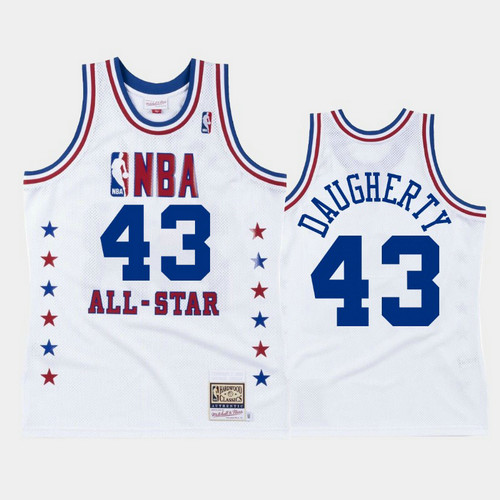 Camiseta Brad Daugherty 43 Cleveland Cavaliers All Star 1988 Blanco Hombre