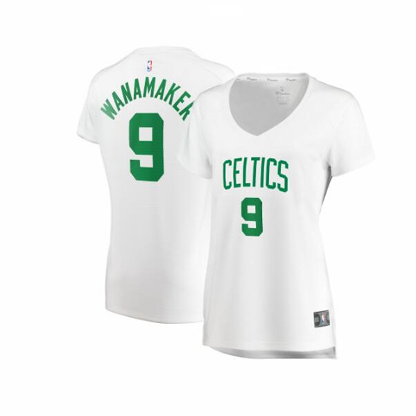 Camiseta Brad Wanamaker 9 Boston Celtics association edition Blanco Mujer