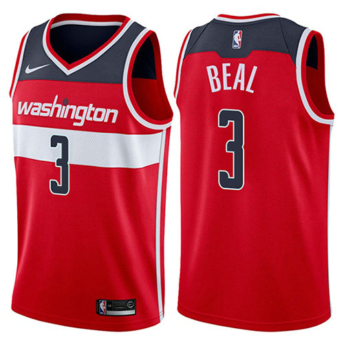 Camiseta Bradley Beal 3 Washington Wizards Icon 2017-18 Rojo Hombre