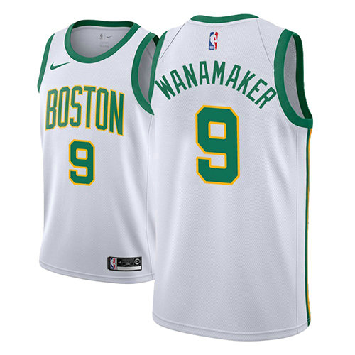 Camiseta Bradley Wanamaker 9 Boston Celtics Ciudad 2018-19 Blanco Hombre