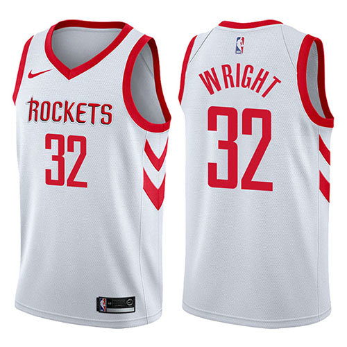 Camiseta Brandan Wright 32 Houston Rockets Association 2017-18 Blanco Hombre