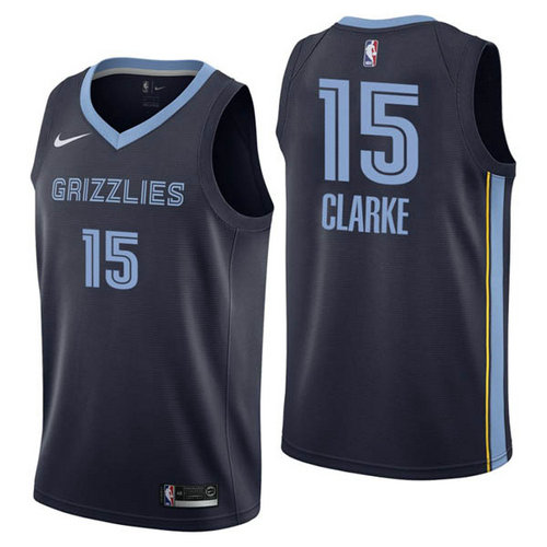Camiseta Brandon Clarke 15 Memphis Grizzlies nike azul Hombre