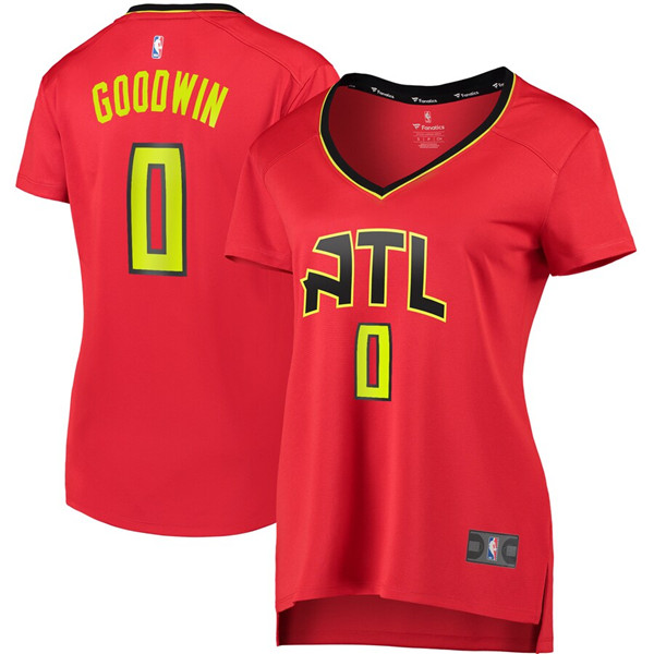 Camiseta Brandon Goodwin 0 Atlanta Hawks statement edition Rojo Mujer