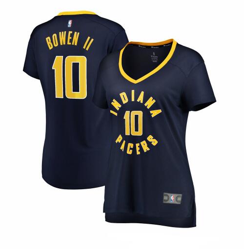 Camiseta Brian Bowen II 10 Indiana Pacers icon edition Armada Mujer