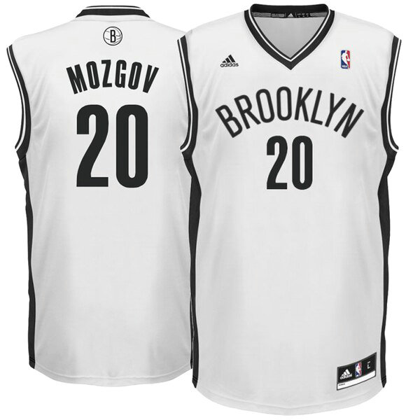 Camiseta Timofey Mozgov 20 Brooklyn Nets 2019 Blanco Hombre