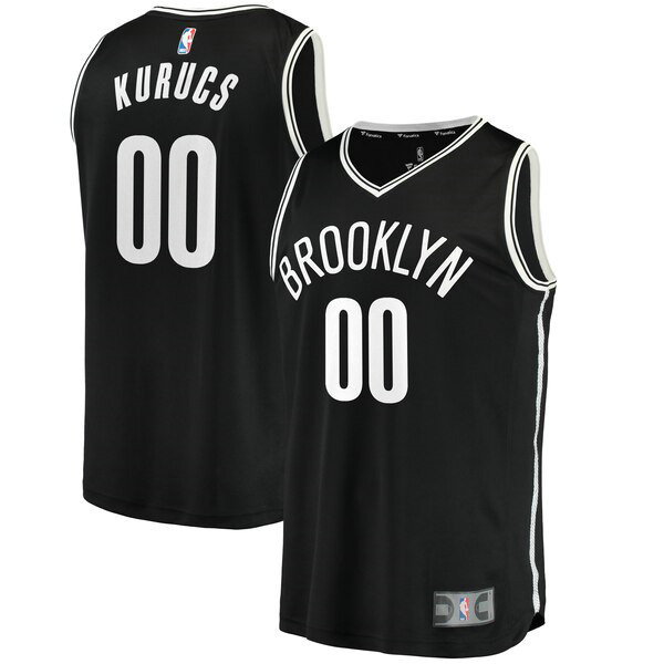 Camiseta Rodions Kurucs 0 Brooklyn Nets 2019 Negro Hombre