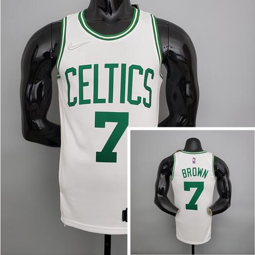 Camiseta Brown 7 Boston Celtics 75 aniversario blanco Hombre