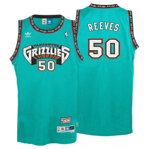 Camiseta Bryant Reeves 50 Memphis Grizzlies retro verde Hombre