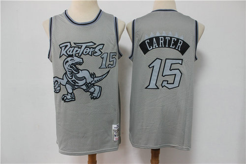 Camiseta CARTER 15 Toronto Raptors Edición limitada retro Gris Hombre