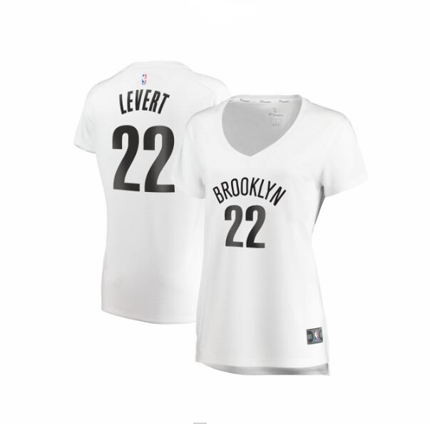 Camiseta Caris LeVert 22 Brooklyn Nets association edition Blanco Mujer