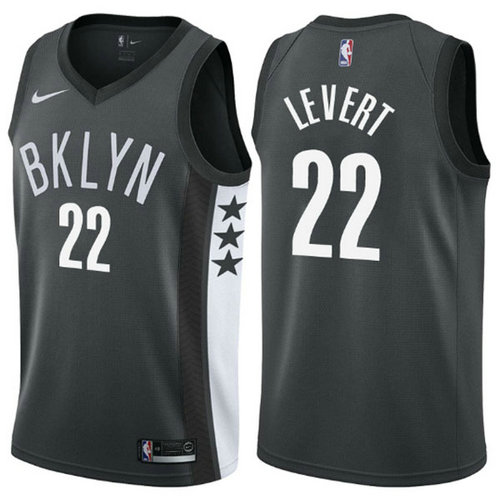 Camiseta Caris LeVert 22 Brooklyn Nets clásico 2018 negro Hombre