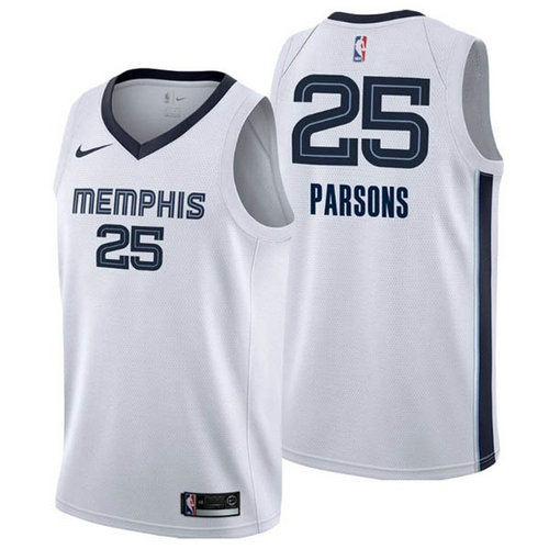 Camiseta Chandler Parsons 25 Memphis Grizzlies 2018-2019 blanca Hombre