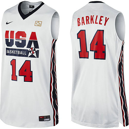 Camiseta Charles Barkley 14 USA 1992 Blanco Hombre