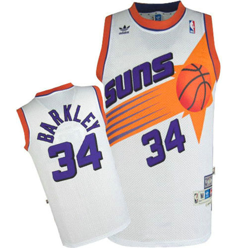 Camiseta Charles Barkley 34 Phoenix Suns Retro Blanco Hombre