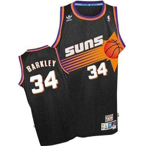 Camiseta Charles Barkley 34 Phoenix Suns Retro Negro Hombre