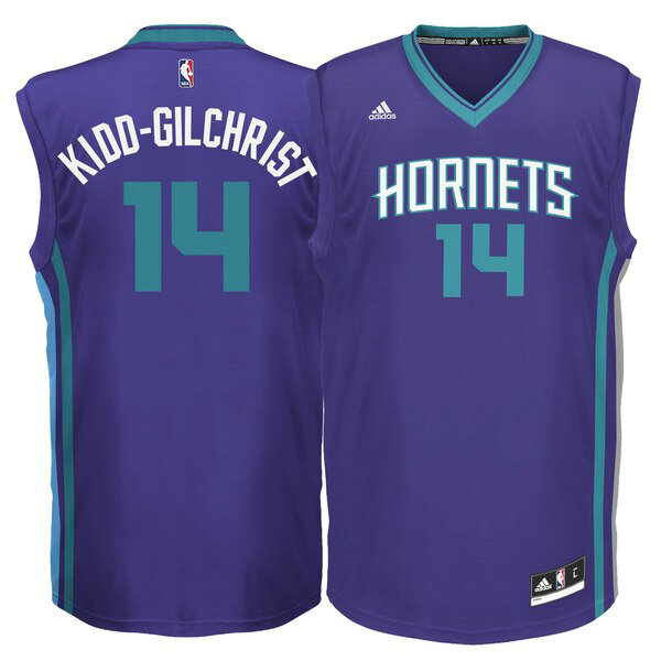 Camiseta Kidd-Gilchrist 14 Charlotte Hornets 2019 Púrpura Hombre