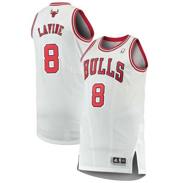 Camiseta Zach LaVine 8 Chicago Bulls 2019 Blanco Hombre