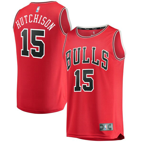 Camiseta Chandler Hutchison 15 Chicago Bulls 2019 Negro Hombre